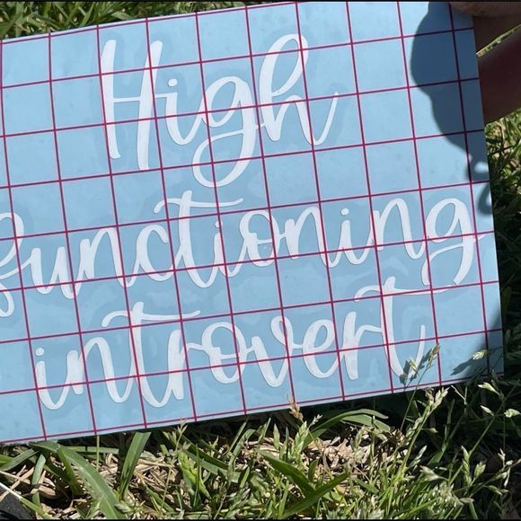 High Functioning Introvert Car Decal - Picture 2 of 5